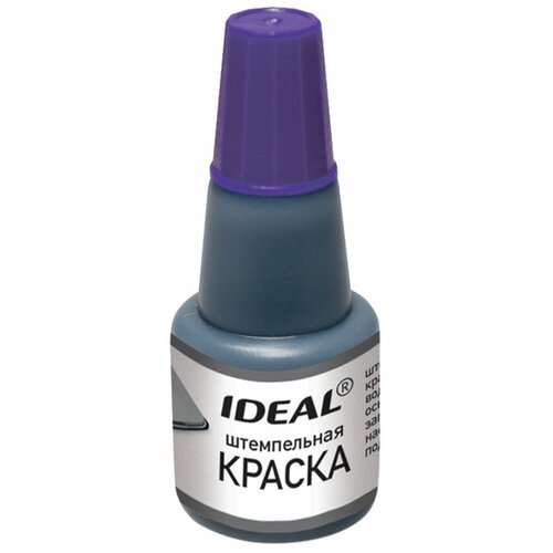 Краска штемпельная TRODAT IDEAL 7711, черная, 24 мл, на водной основе, 153078
