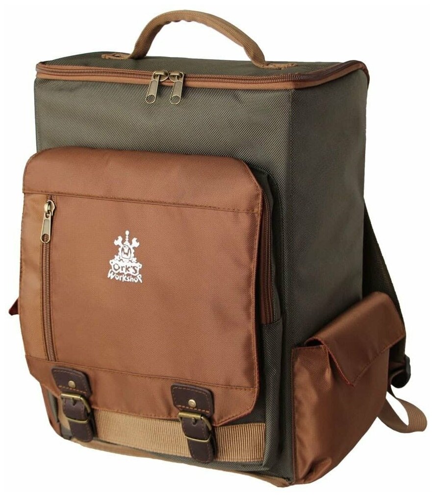 Дорожный рюкзак для путешествий Ork's Workshop (Зелёно-коричневый)