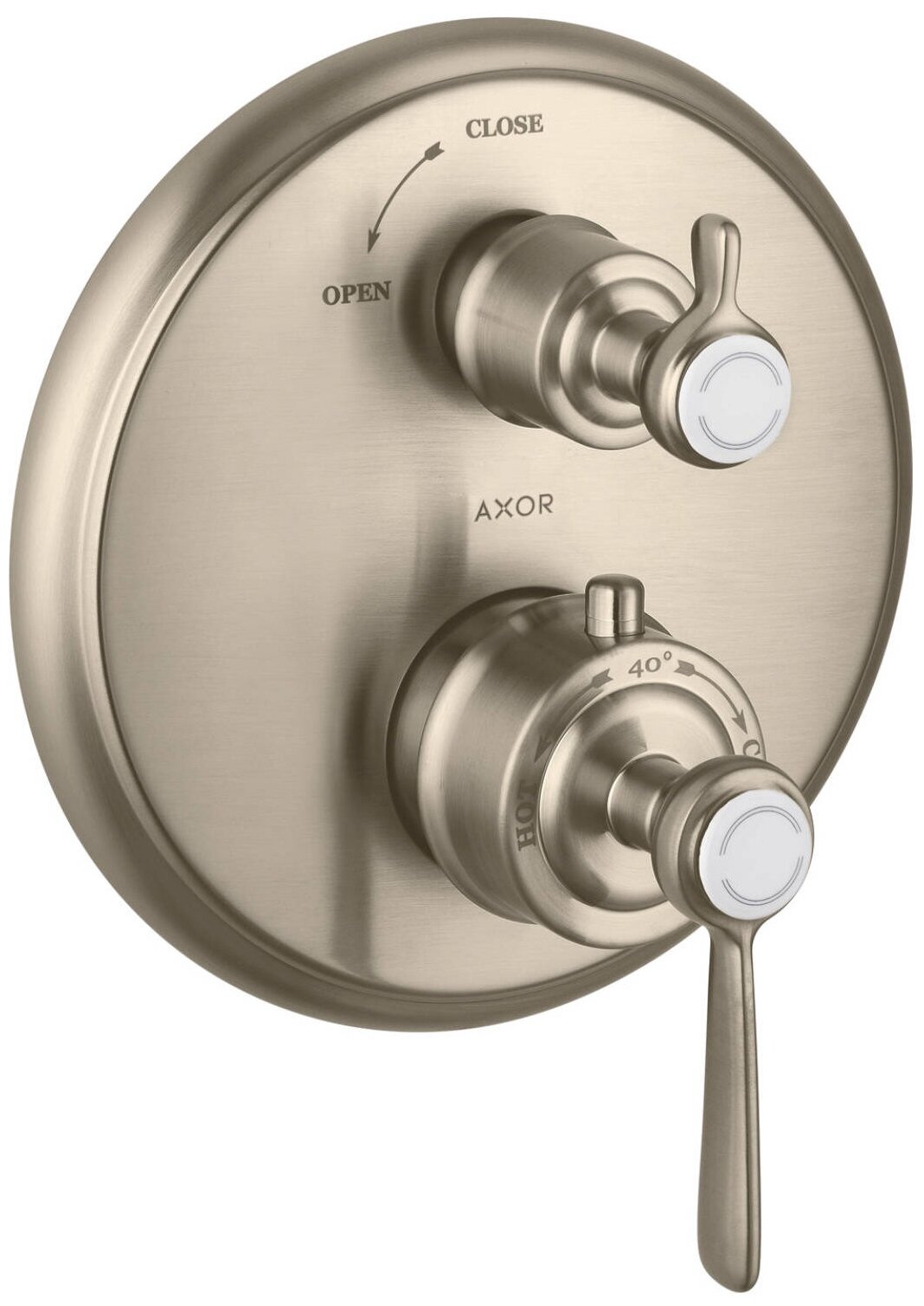 фото Термостат Axor Montreux 16801820 для душа (внешняя часть), шлифованный никель