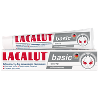 Lacalut basic white зубная паста, 75 мл
