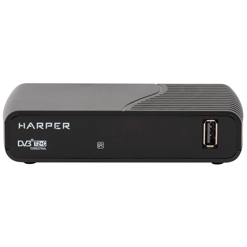 HARPER Приставка цифрового ТВ Harper HDT2-1130 черный тв тюнер harper hdt2 1511 черный