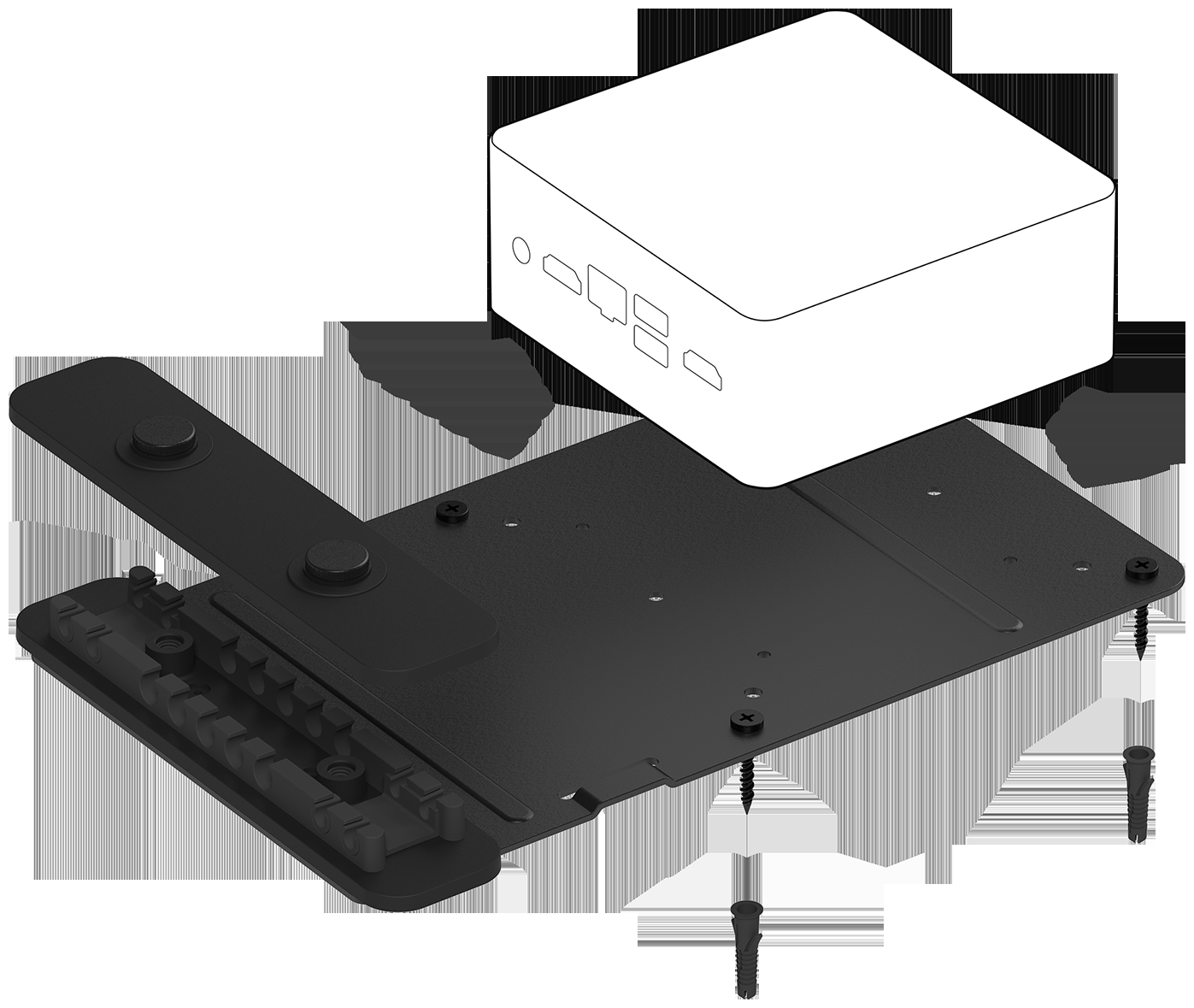 Оборудование для видеоконференций Logitech Крепление PC Mount for Tap 939-001825 черное