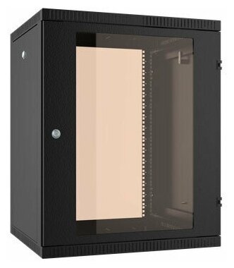 Шкаф коммутационный C3 Solutions WALLBOX (NT084701) настенный 15U 600x350мм пер. дв. стекл направл. под закл. гайки 335кг черный 300мм 20кг 744мм IP20 сталь