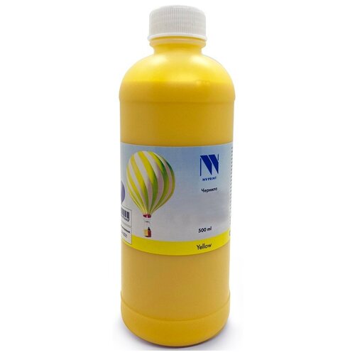 NV Print NV-INK500UY, желтый чернила nv print универсальные на водной основе для сanon epson нр lexmark 500 ml light cyan
