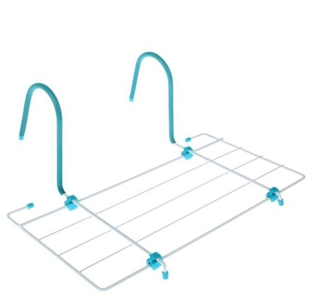 Сушилка для белья на радиатор 450x23,5x180 мм, цвет белый - фотография № 1
