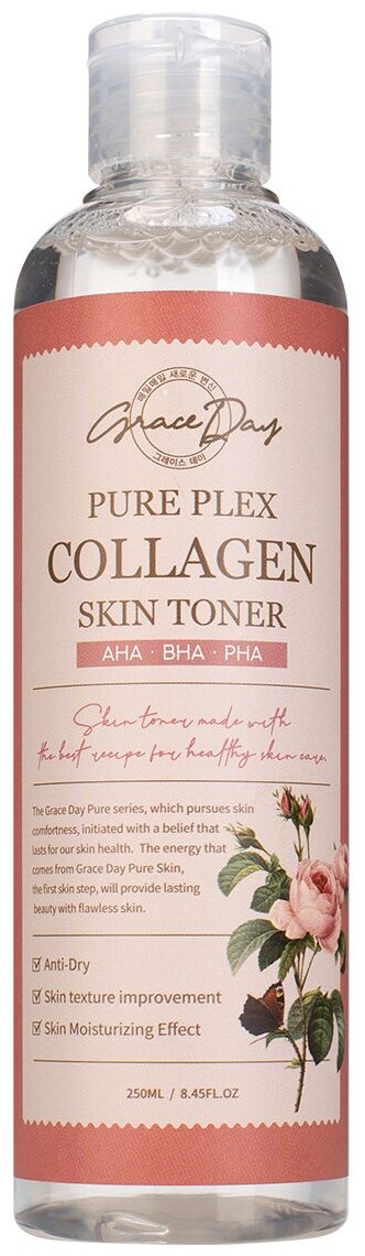 GRACE DAY Тонер с коллагеном/ Pure Plex Collagen Skin Toner/корейская косметика/тонер для лица