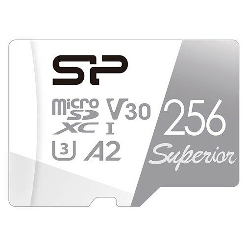 Флеш карта microSD 256GB Silicon Power Superior A2 microSDXC Class 10 UHS-I U3 Colorful 100/80 Mb/s