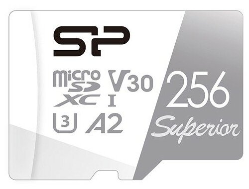 Флеш карта microSD 256GB Silicon Power Superior A2 microSDXC Class 10 UHS-I U3 Colorful 100/80 Mb/s