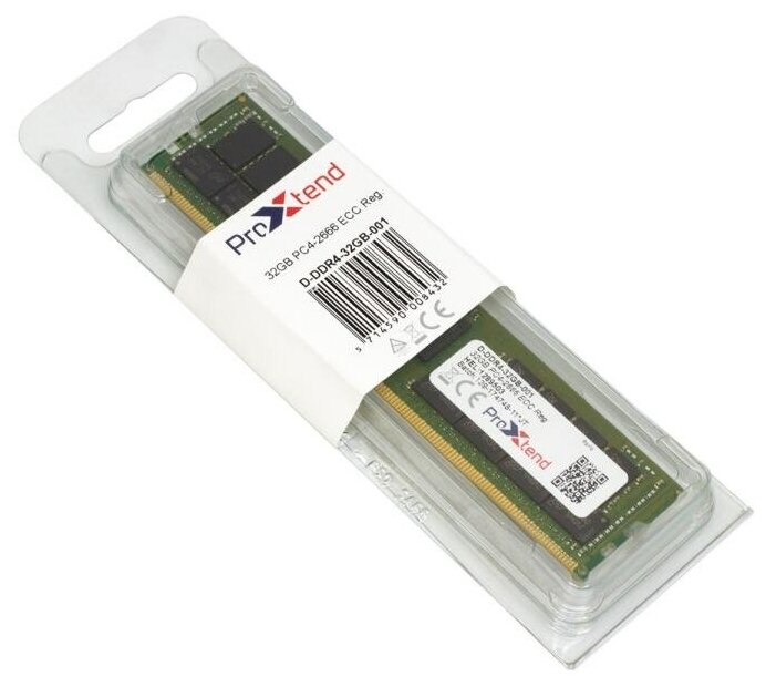 D-DDR4-32GB-001 Модуль памяти 32Gb ProXtend DDR4 PC4-21300V 2666MHz