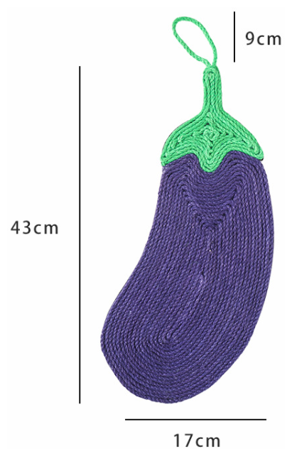 Когтеточка для кошек из сизали Баклажан (с кошачьей мятой) - фотография № 9