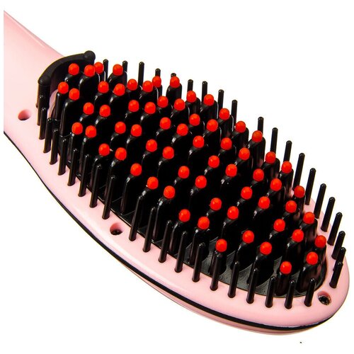 Электрическая расческа-выпрямитель розовый Leben 29Вт макс температура 230 117900₽