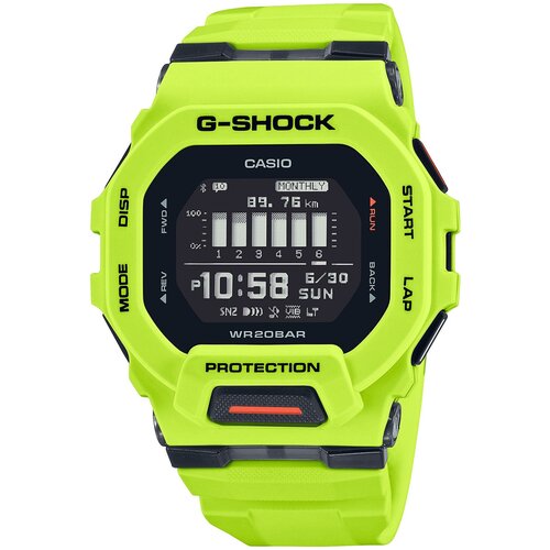 Наручные часы CASIO G-Shock GBD-200-9E, желтый, черный наручные часы casio наручные часы casio gbd 100 2er синий