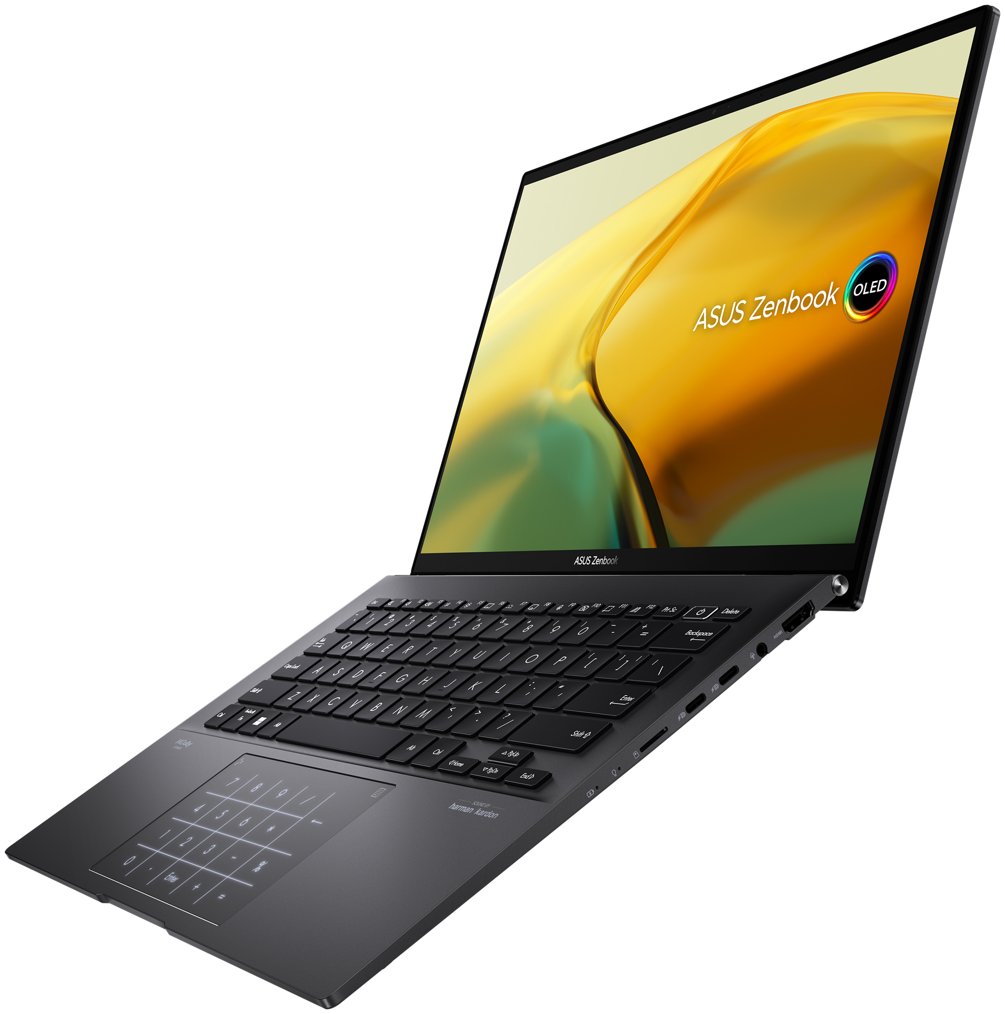 14" Ноутбук ASUS Zenbook 14 UM3402YA-KP298W 2560x1600, AMD Ryzen 5 5625U 2.3 ГГц, RAM 8 ГБ, LPDDR4X, SSD 512 ГБ, AMD Radeon Graphics, Windows 11 Home, 90NB0W95-M00JY0, jade black