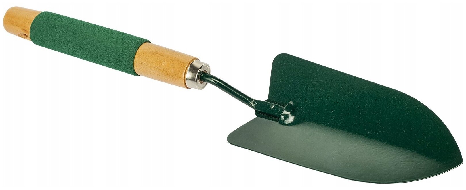 Лопатка металлическая садовая / инструмент для садоводства, зеленая