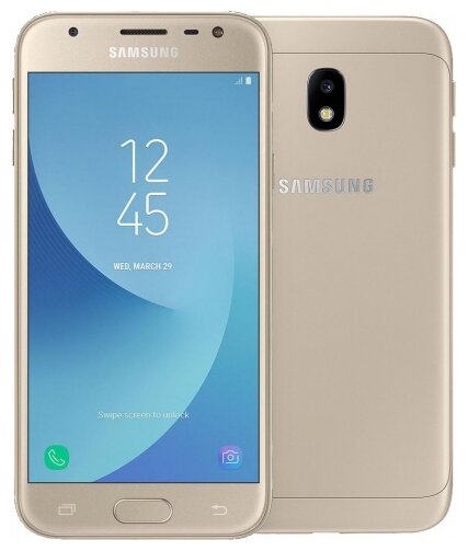 Смартфон Samsung Galaxy J3 (2017) 2/16 ГБ, Dual nano SIM, золотой