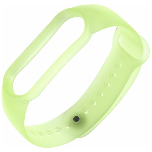 Aксессуар Ремешок Red Line для Xiaomi Mi Band 5 Silicone Transparent-Lime Green УТ000022694