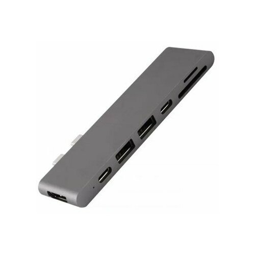 Аксессуар Адаптер Barn&Hollis Multiport Adapter USB Type-C 7 in 1 для MacBook Grey УТ000027061 адаптер barn