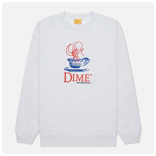 фото Мужская толстовка dime oracle crew neck серый , размер m