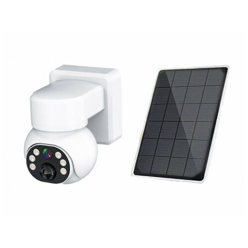 wi fi камера c солнечной панелью carcam 2mp solar outdoor ptz camera v380p5pro wifi IP-камера CARCAM Solar PTZ 01
