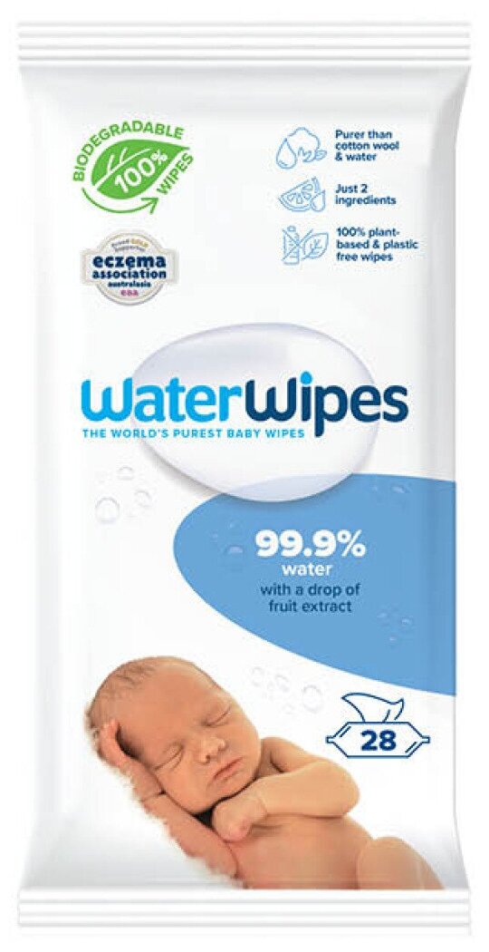 Влажные салфетки детские WaterWipes Original 0+, 28 шт
