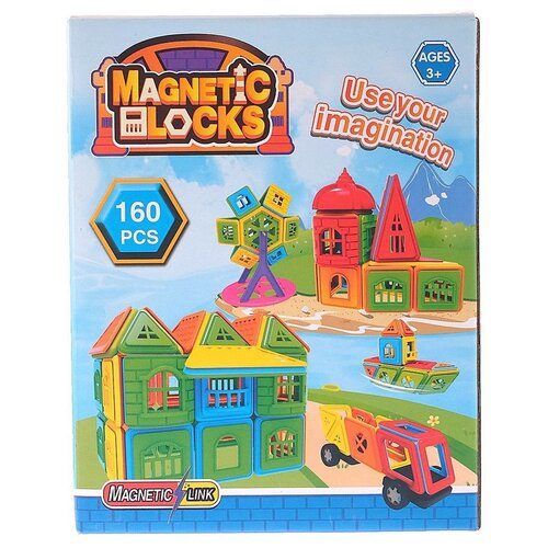 Конструктор Wanlexing Magnetic blocks 2680440 Замок, 160 дет.