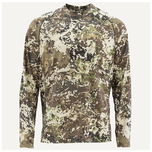 фото Водолазка solarflex ls crewneck - print river camo, xl активный отдых simms