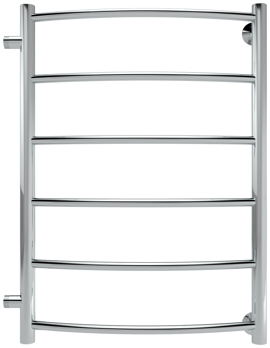 Полотенцесушитель водяной Arc 70/60 межосевое расстояние 60 боковое подключение , Полированный INDIGO
