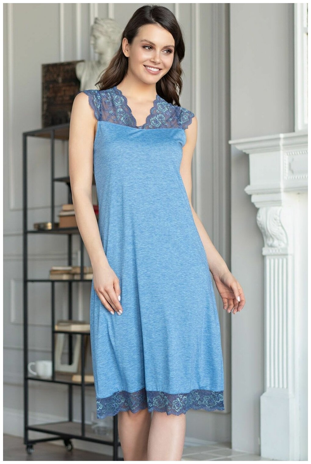 Сорочка MIA-AMORE, размер S, голубой - фотография № 2