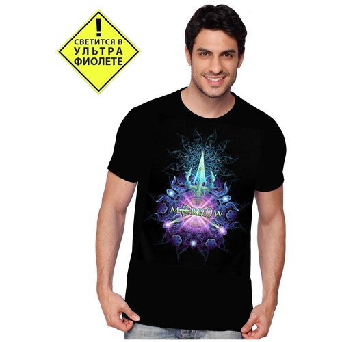 фото Футболка флюоресцентная uv "merrow" светящаяся в ультрафиолете. global sect