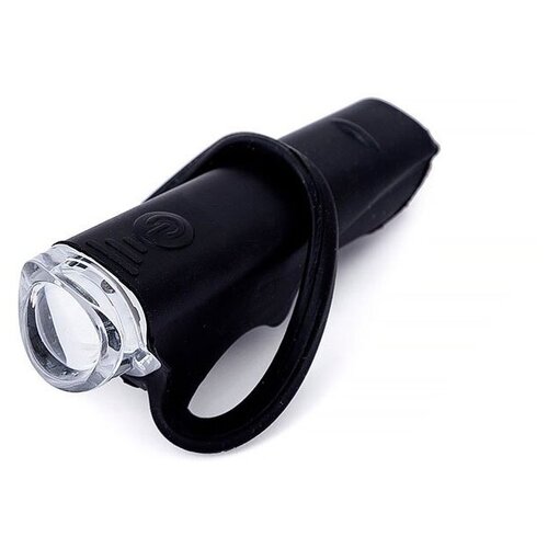 фото Фонарь передний на руль jy-267-g, 1 суперяркий светодиод, пластик, черный trix