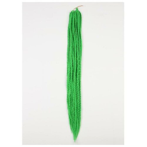 Косы для афрорезинок, 60 см, 15 прядей (CE), цвет зелёный(#F3)
