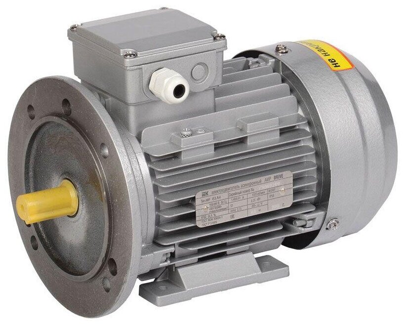 DRV063-B4-000-4-1520 Электродвигатель АИР DRIVE 3ф 63B4 380В 0.37кВт 1500об/мин 2081 ИЭК IEK - фото №1