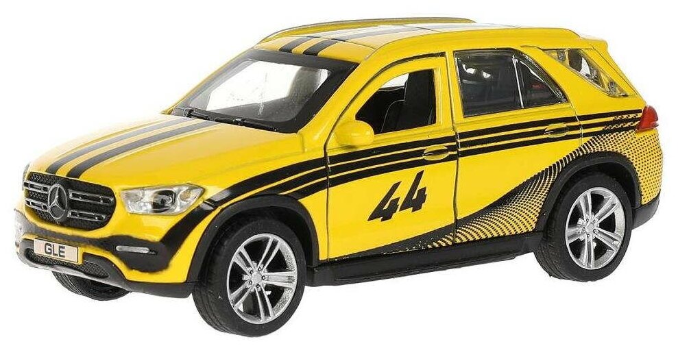 Машинка Технопарк MERCEDES-BENZ GLE 2018 спорт 12 см желтый - фотография № 1