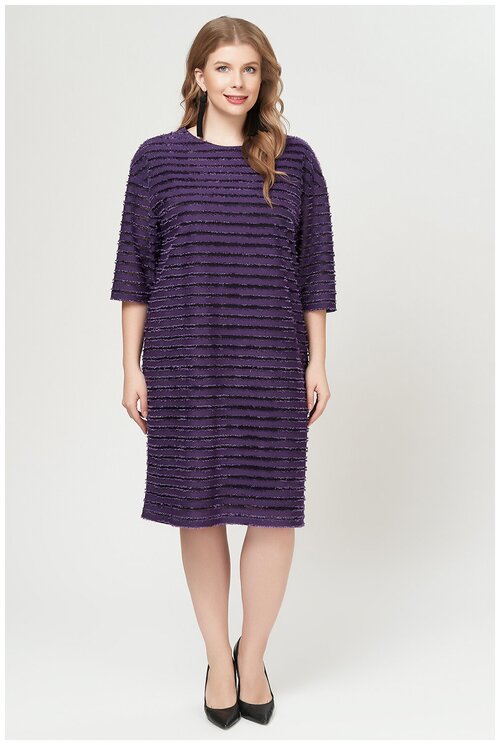 Платье Olsi, размер 60, фиолетовый