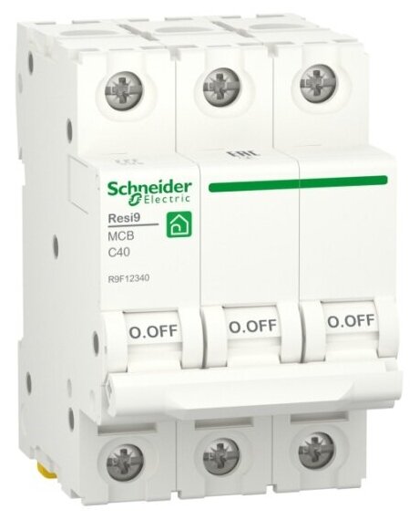 Автоматический выключатель Systeme Electric (schneider Electric) SCHNEIDER ELECTRIC RESI9 (АВ) С 40А 3P 6000А, R9F12340