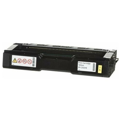 Картридж Ricoh SP C252HE Yellow (407719) ricoh картриджи комплектом ricoh 407719 407718 407717 407716 type sp c252 he y type sp c252 he m type sp