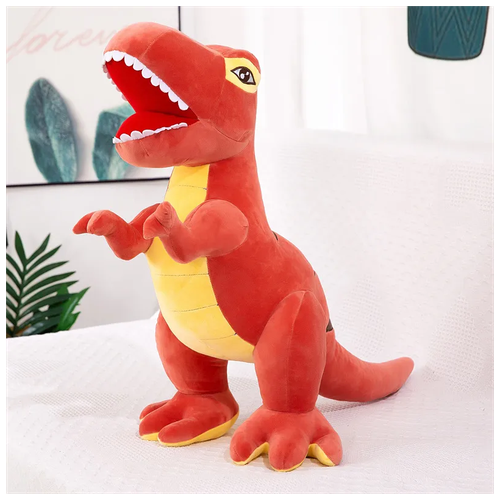 Мягкие игрушки/Мягкая игрушка Динозавр Тираннозавр 56 см терракотовый