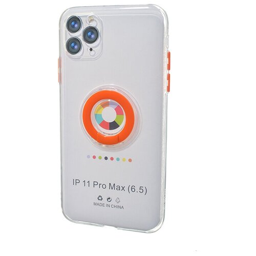 Чехол-накладка для iPhone 11 Pro Max NEW RING TPU оранжевый