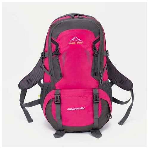 фото Рюкзак туристический на молнии 40 л, цвет малиновый promarket