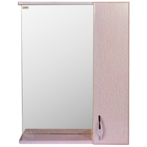 Зеркало-шкаф Стиль-55 без светильника, правый, 55х14.6х74 см, цвет теплый дождь, Bestex