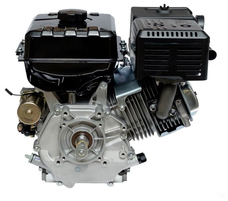 Двигатель бензиновый Lifan 190FD-C Pro D25 11А (15л.с., 420куб. см, вал 25мм, ручной и электрический старт, катушка 11А) - фотография № 4