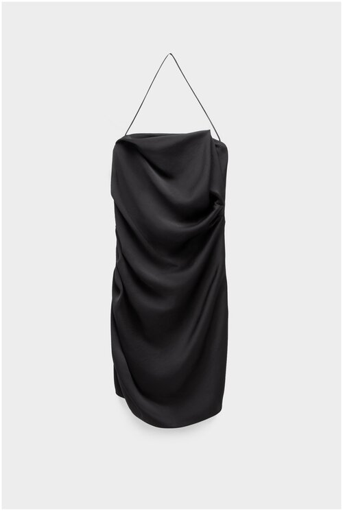 Платье ANOUKI, повседневное, прилегающее, мини, размер 44, черный