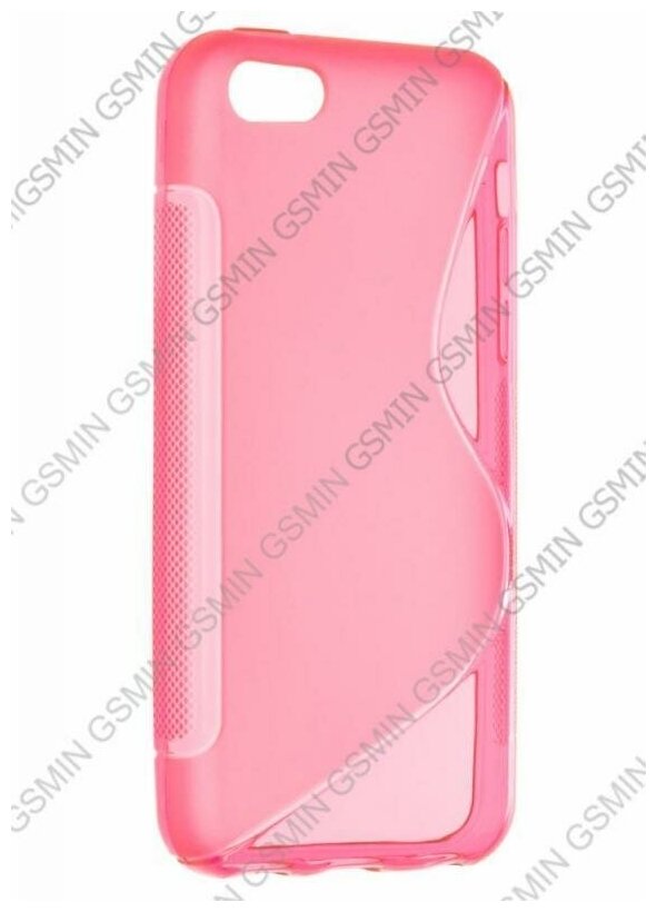 Чехол силиконовый для Apple iPhone 5C S-Line TPU (Розовый)