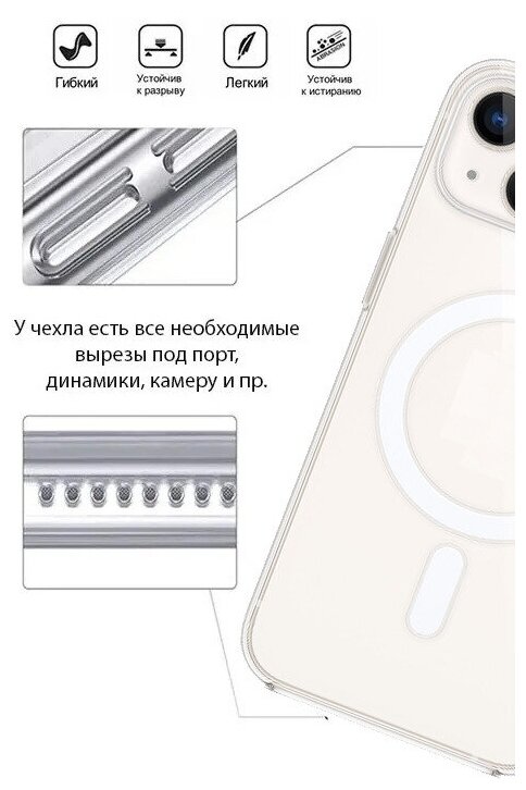 Чехол магнитный с функцией MagSafe для iPhone Х / XS Противоударный чехол с магнитным креплением