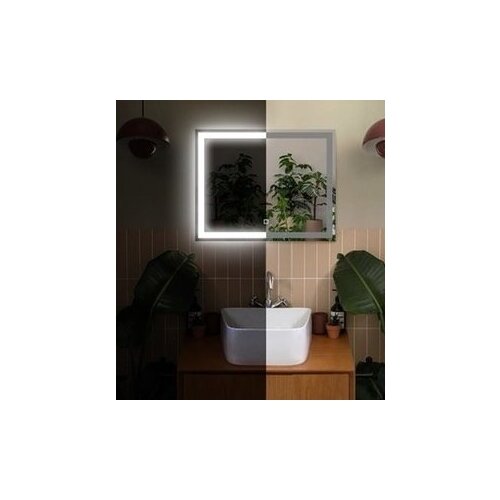 Зеркало интерьерное, Зеркало настенное , Зеркало в ванную, Зеркало с подсветкой, 80х60