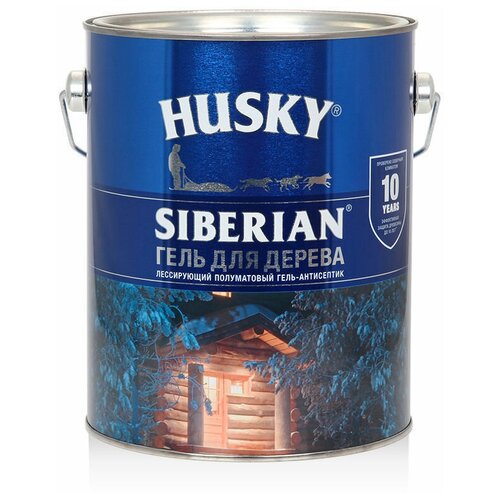 HUSKY SIBERIAN Гель для дерева полуматовый дуб (2,7л)