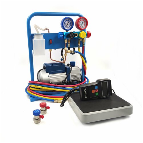 Комплект для заправки кондиционеров, compact с функцией заправки масла ОДА Сервис AC-3014