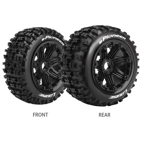 Колеса, диски, резина Louise Rc для автомоделей 1/5 BUGGY (задние) HEX 24mm (2шт)