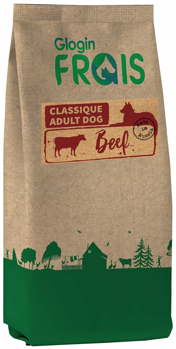 Classique Adult Dog Beef говядина сух. 3кг Frais - фото №11