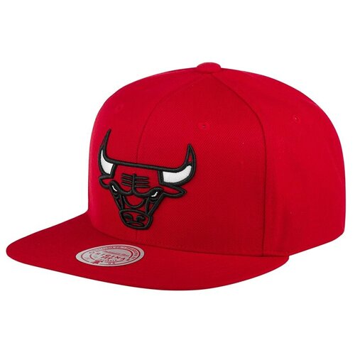 Бейсболка с прямым козырьком MITCHELL NESS HHSS3256-CBUYYPPPRED1 Chicago Bulls NBA, размер ONE